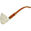 Pirate Black Accent Ring Churchwarden Meerschaum Pipe