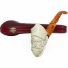 Pirate Black Accent Ring Churchwarden Meerschaum Pipe
