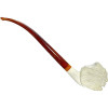 Native American Headdress Churchwarden Meerschaum Pipe