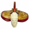 Native American Headdress Churchwarden Meerschaum Pipe