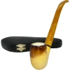 Special Signed Govem Two-Stem Calcined Meerschaum Pipe