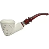 Special Govem Red Two-Stem Sterling Silver Meerschaum Pipe