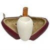 Tall Smooth Sunburst Carved Meerschaum Pipe