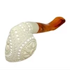 Hand-Carved Floral Freehand Meerschaum Pipe