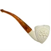 Hand-Carved Floral Freehand Meerschaum Pipe
