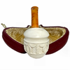 Topkapi Calabash Tiger Stem Meerschaum Pipe