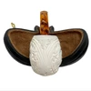 Special Grapes & Leaves Silver Band Meerschaum Pipe