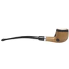 Meerschaum Lined Silver Band Olive Wood Churchwarden Pipe