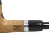 Meerschaum Lined Silver Band Olive Wood Churchwarden Pipe