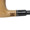 Meerschaum Lined Horizontal Grain Olive Wood Churchwarden Pipe