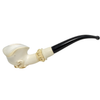 Stylized Calabash Knurl Meerschaum Pipe