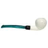 Army Mount Style Smooth Egg Green Stem Meerschaum Pipe