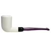 Army Mount Style Marbled Purple Stem Meerschaum Pipe