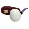 Army Mount Style Apple Lavender Stem Meerschaum Pipe