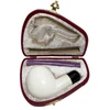 Army Mount Style Apple Lavender Stem Meerschaum Pipe