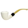 Army Mount Style Dublin Ivory Stem Meerschaum Pipe