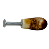 Calcined Smooth Rustic Band Meerschaum Pipe & Tamper Set