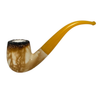 Calcined Rusticated Rim Meerschaum Pipe & Tamper Set