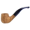 Wavy Vertical Grain German Olive Wood Pipe