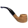 Horizontal Grain German Olive Wood Pipe