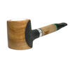 Meerschaum Lined Double Filter Poker Knurl Olive Wood Pipe