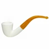 Special Smooth Dublin Yellow Stem Meerschaum Pipe