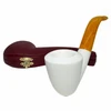 Special Smooth Dublin Yellow Stem Meerschaum Pipe