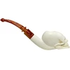 Deluxe Elongated Skull Portrait Meerschaum Pipe