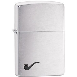 Brushed Chrome Zippo Pipe Lighter Brushed Chrome Zippo Pipe Lighter