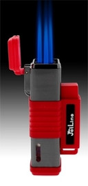 JetLine New York TRIPLE Torch Cigar Lighter Red