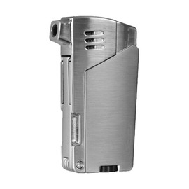 Vector KGM Gladius Butane Pipe Lighter w/Pipe Tools - Chrome Satin