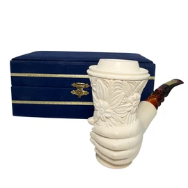 Irving Korn Collection Hand Holding Torch Meerschaum Pipe