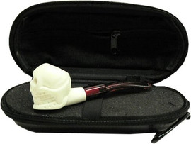 Mini Skull Meerschaum Pipe and Hard Case
