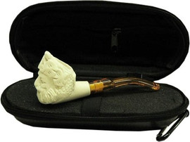 Mini Bacchus Meerschaum Pipe and Hard Case
