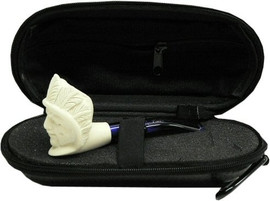 Mini Indian Meerschaum Pipe and Hard Case