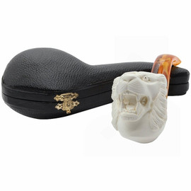 Snarling Tiger Meerschaum Pipe