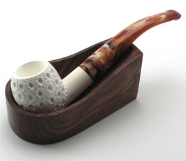 1 Pipe Wood Holder with Flat Bottom