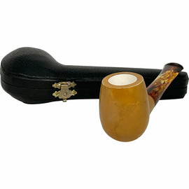 Pre-colored Billiard Straight Stem Meerschaum Pipe Pre-colored Billiard Straight Stem Meerschaum Pipe