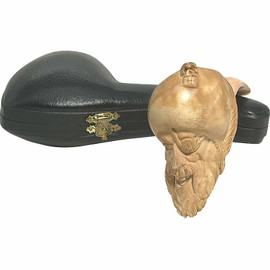 Pre-colored Pirate with Light Stem Meerschaum Pipe Pre-colored Pirate with Light Stem Meerschaum Pipe