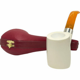 Special Arasta Smooth Flat Sterling Silver Band Meerschaum Pipe Special Arasta Smooth Flat Sterling Silver Band Meerschaum Pipe