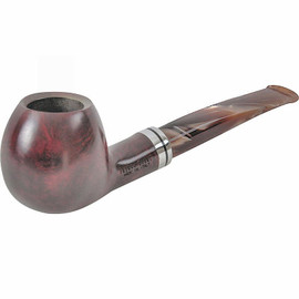 Black Marbled Band Briar Pipe Stem - Straight