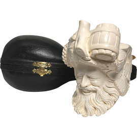 Signed Emre Laughing Bacchus Meerschaum Pipe