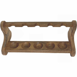 5 Pipe Wooden Tobacco Pipe Rack