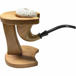 Wood Calabash Pipe Stand - Medium