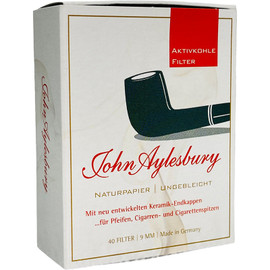 John Aylesbury 9mm Pipe Filters - Box of 40 John Aylesbury 9mm Pipe Filters - Box of 40