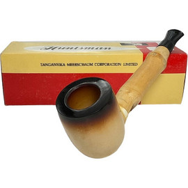 Huntsman Billiard African Block Meerschaum Pipe Huntsman Billiard African Block Meerschaum Pipe