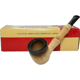 Huntsman Smooth Billiard African Block Meerschaum Pipe Huntsman Smooth Billiard African Block Meerschaum Pipe