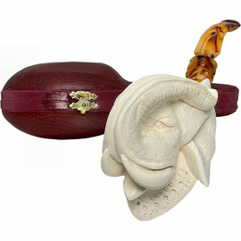 Special Elephant Designer Stem Meerschaum Pipe Special Elephant Designer Stem Meerschaum Pipe