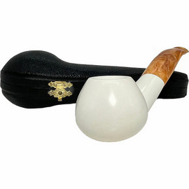 Special Smooth Prince Oval Shank Meerschaum Pipe