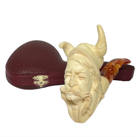 Special Viking Cevher Signed Meerschaum Pipe